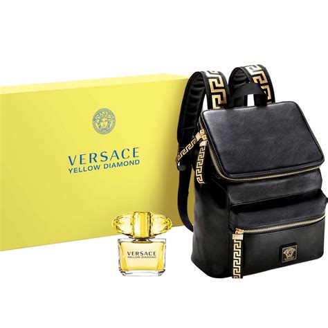 versace spa set|Versace backpack gift set.